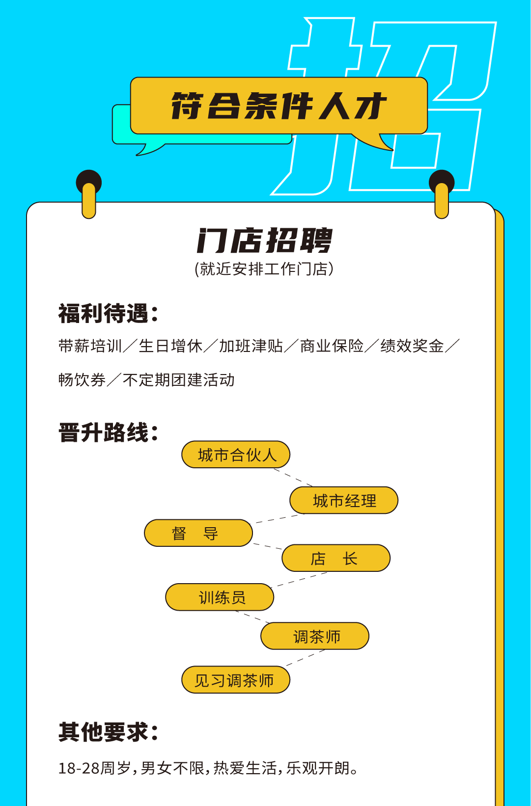 九州酷游奶茶招聘